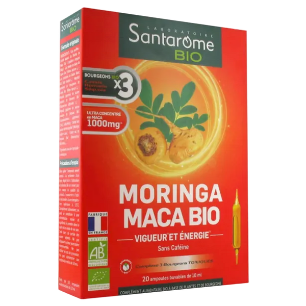 SANTAROME Moringa Maca Bio, 20 ampoules