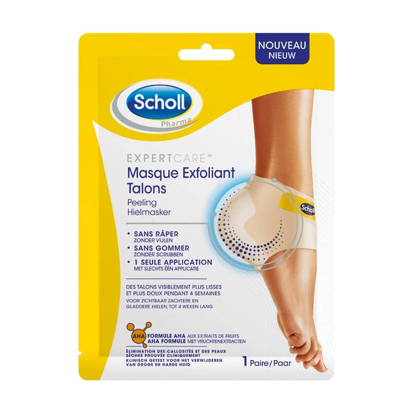 SCHOLL EXPERT CARE - Masque Exfoliant Talons, 1 Paire