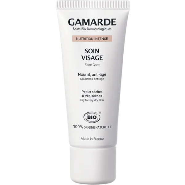 GAMARDE NUTRITION INTENSE - Soin Visage Bio Nourrit Anti-Age Peaux Sèches à très Sèches, 40ML