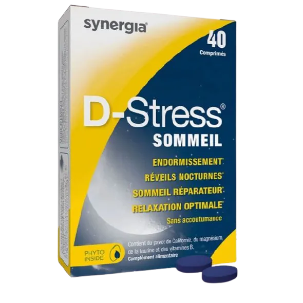 SYNERGIA D-Stress Sommeil, 40 comprimés