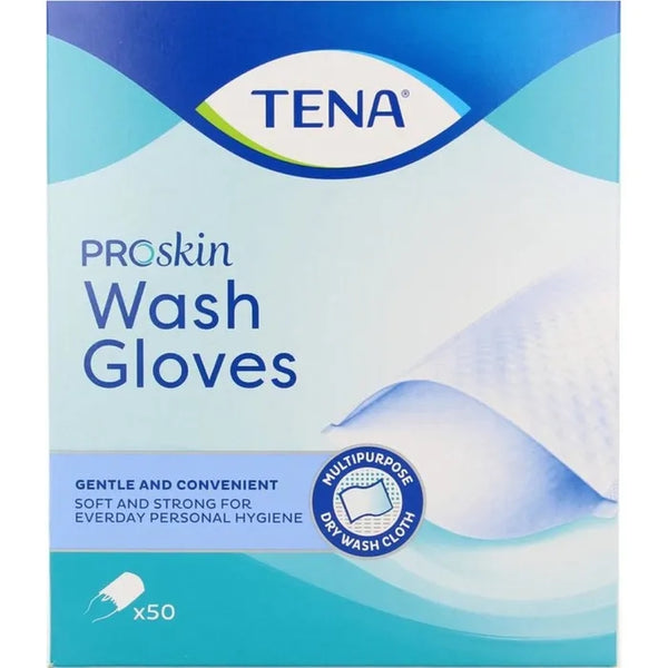 TENA PROSKIN - Gants de Toilette, 50 Unités