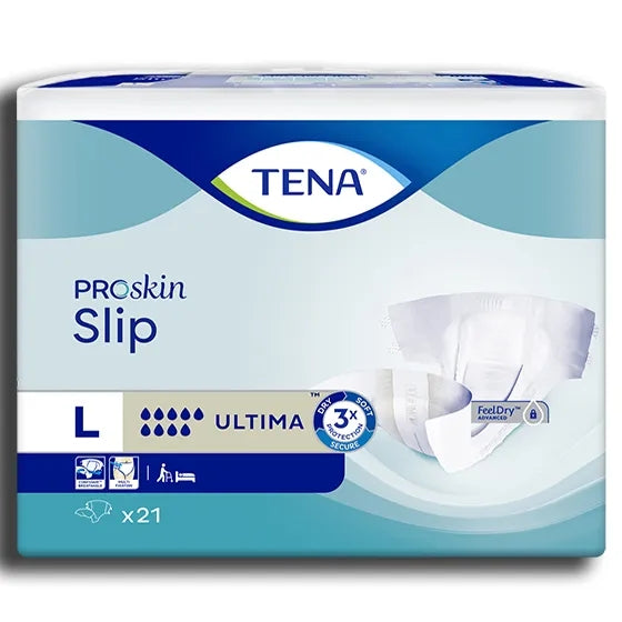 TENA PROSKIN SLIP - Changes Complets Ultima - Taille L, 21 Unités