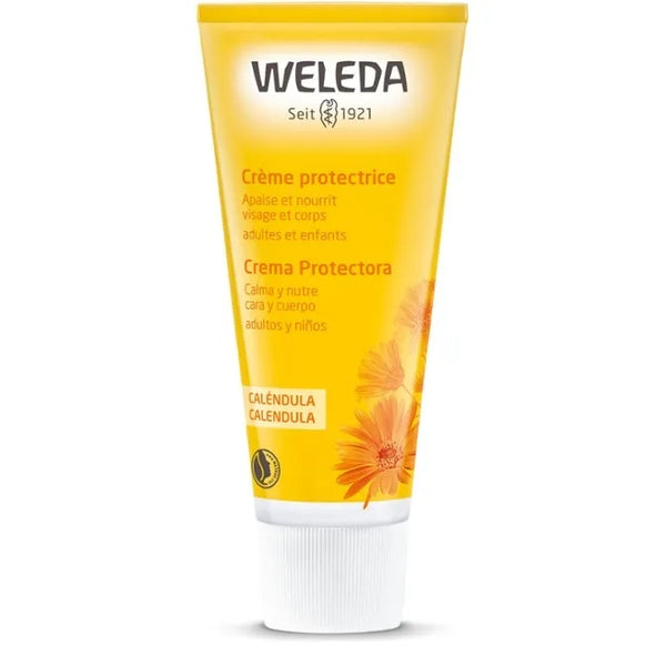 WELEDA CALENDULA - Crème Protectrice Visage et Corps - Adultes et Enfants, 75ml