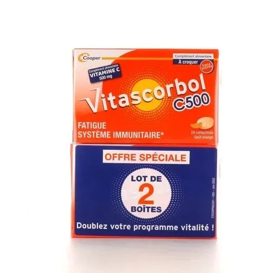 VITASCORBOL VITASCORBOL C500, 2 x 24 comprimés