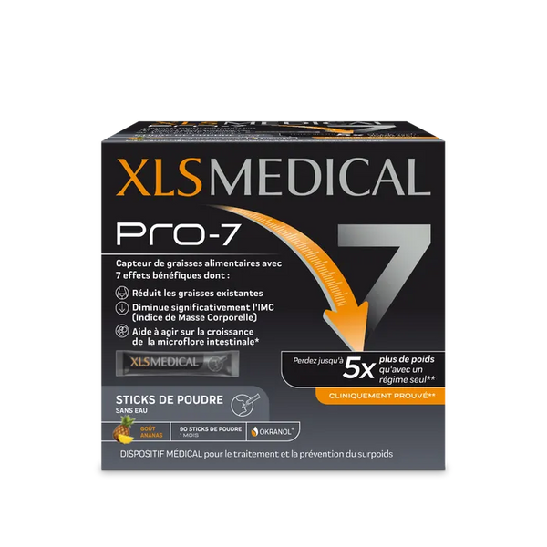 XL-S MEDICAL Pro-7 Capteur de Graisses, 90 sticks de poudre